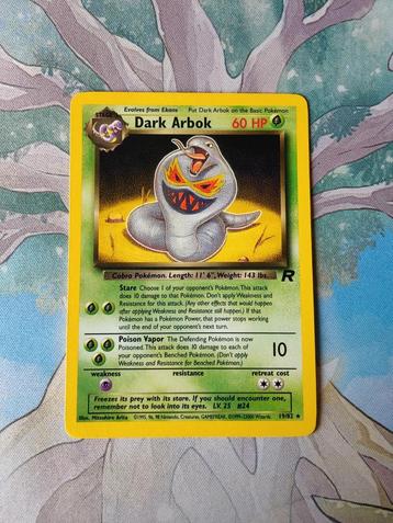 Pokemon team rocket dark arbok 19/82 beschikbaar voor biedingen