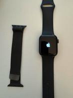 Apple watch SE 40mm met Milanese band, Ophalen of Verzenden, Gebruikt, Zwart, IOS