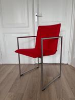 6 x Arco rode design eetkamerstoelen model Frame., Huis en Inrichting, Ophalen, Design, Zo goed als nieuw, Metaal