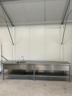 Horeca rvs spoeltafel wastafel aanrecht keukenblok spoelbak, Huis en Inrichting, Keuken | Keukenelementen, Ophalen of Verzenden