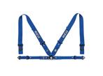 Sparco FIA H4 4-punts gordel Blauw zwart rood, Ophalen of Verzenden