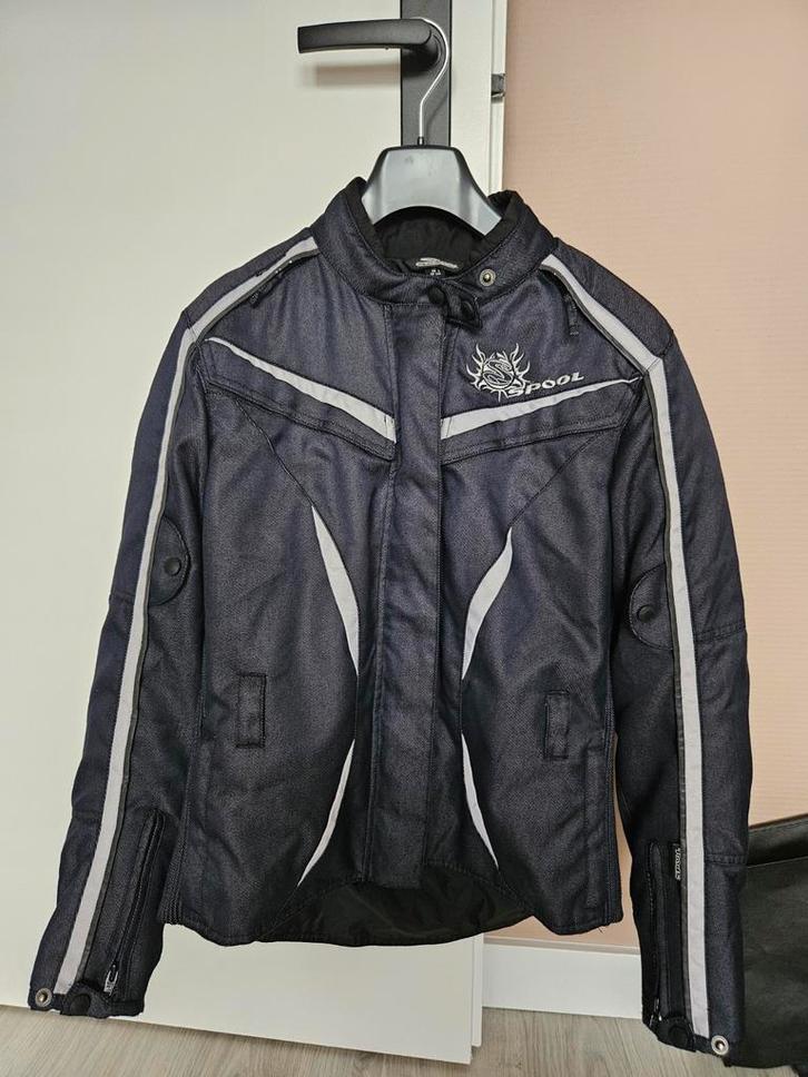 Dames Motorjas en -broek Spool maat S, Motoren, Kleding | Motorkleding, Combipak, Dames, Tweedehands, Ophalen of Verzenden