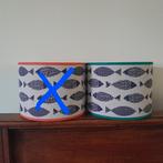 Leuke lampenkap met vissen blauw oranje turquoise, Blauw, Rond, Nieuw, Ophalen of Verzenden