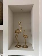 Flamingo’s goudkleurig beeld woonaccessoires 2 stuks, Ophalen, Zo goed als nieuw