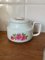 Vintage theepot roze bloemprint, Huis en Inrichting, Keuken | Servies, Overige typen, Keramiek, Overige stijlen, Ophalen of Verzenden