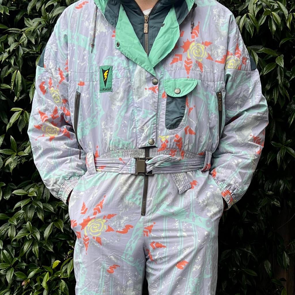 Vintage Retro Skipak (M), Kleding | Heren, Wintersportkleding, Gedragen, Pak, Maat 48/50 (M), Ophalen of Verzenden