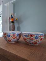 2 schaaltjes van Kakelbont, Huis en Inrichting, Keuken | Servies, Ophalen, Zo goed als nieuw, Overige stijlen, Schaal of Schalen