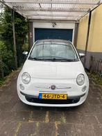Te Koop Fiat 500 automaat met panoramadak, Auto's, Fiat, 1242 cc, Leder en Stof, Wit, Overige kleuren