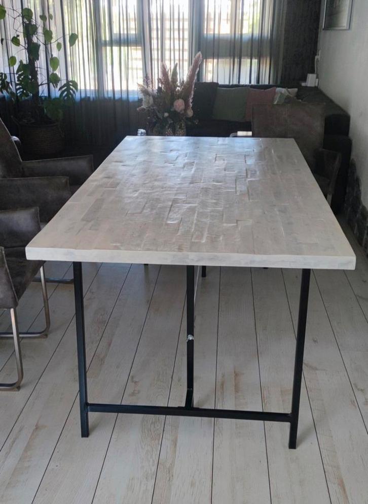 Eetkamertafel, Huis en Inrichting, Tafels | Eettafels, Zo goed als nieuw, 50 tot 100 cm, 150 tot 200 cm, Rechthoekig, Ophalen