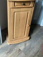 Massief eikenhouten kastje, Huis en Inrichting, Kasten | Ladekasten, Ophalen, Gebruikt, 1 of 2 laden, Eikenhout