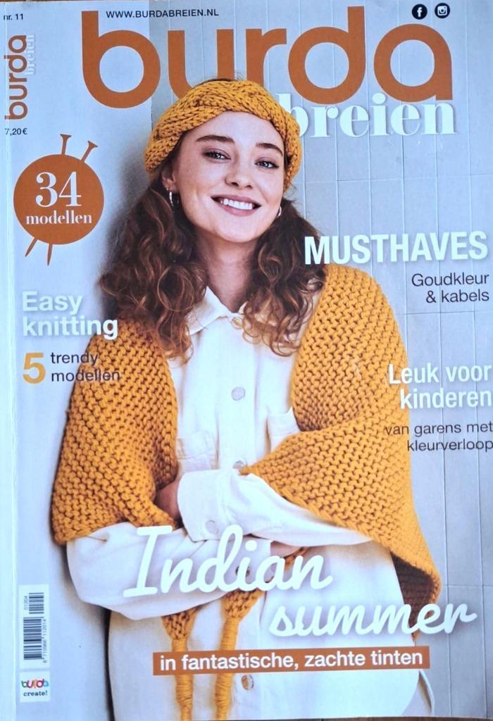 Burda breien 04/2021, Hobby en Vrije tijd, Breien en Haken, Zo goed als nieuw, Breien, Patroon of Boek, Verzenden