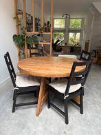 Nordviken IKEA 4 eetkamer stoelen, Huis en Inrichting, Ophalen of Verzenden, Zo goed als nieuw, Zwart