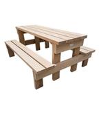 NIEUW IN ASSORTIMENT! Eiken kinder Picknicktafel, Huis en Inrichting, Tafels | Eettafels, 50 tot 100 cm, Nieuw, 100 tot 150 cm