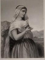 Antieke Staalgravure - Jepthaas Dochter 1847, Ophalen of Verzenden