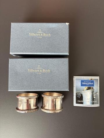 Villeroy en Boch servetringen zilver 4 stuks Plaza chateau  beschikbaar voor biedingen