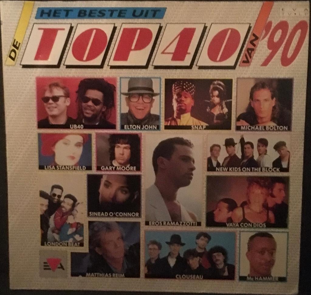 Top 40 van '90 dubbel lp vinyl Sinead O Connor Candy Dulfer, Cd's en Dvd's, Vinyl | Pop, Ophalen of Verzenden, Gebruikt, 12 inch