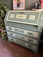 Handgeschilderde kast - vintage secretaire/dressoir, Ophalen, Zo goed als nieuw, Vintage