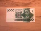 1000 gulden 1972 Spinoza, Postzegels en Munten, Bankbiljetten | Nederland, Ophalen, 1000 gulden, Los biljet