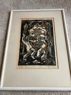 Handdruk L. Schrickel Kunstwerk, Antiek en Kunst, Ophalen