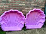 Dubbele roze schelp (zandbak of waterbak), Kinderen en Baby's, Speelgoed | Buiten | Zandbakken, Ophalen, Gebruikt