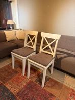 Ikea stoel met nieuwe kussens.., Huis en Inrichting, Stoelen, Ophalen, Gebruikt, Twee, Wit