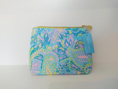 Nieuw Estee Lauder Make Up Tas Licht Blauw/Geel, Sieraden, Tassen en Uiterlijk, Toilettassen, Nieuw, Heer of Dame, Blauw, Ophalen of Verzenden