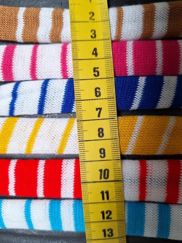Partij van 6 rollen tricot gekleurd band, Ophalen of Verzenden, Nieuw, Lint, Band of Elastiek
