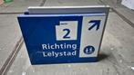 Origineel Treinbord - Richting Lelystad, Ophalen, Gebruikt, Trein, Overige typen