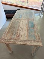 Massief teakhouten tafel Ibiza stijl, Huis en Inrichting, Tafels | Salontafels, Ophalen, 50 tot 100 cm, Zo goed als nieuw, Rechthoekig