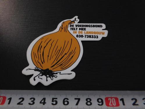 sticker De voedingsbond telt mee in de landbouw UI *, Verzamelen, Stickers, Zo goed als nieuw, Bedrijf of Vereniging, Ophalen