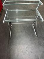 Glazen Sidetable Bureau Secretaire - Nette Staat, Huis en Inrichting, Bureaus, Ophalen, Gebruikt, Bureau