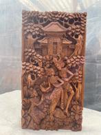 Balinees houtsnijwerk paneel, Antiek en Kunst, Ophalen of Verzenden