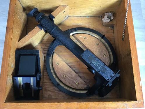 Marine alidade azimuth peiltoestel navigatie instrument wo2, Verzamelen, Scheepvaart, Gebruikt, Gebruiksvoorwerp, Ophalen of Verzenden