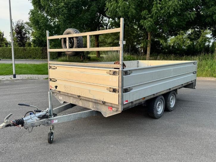 Grote Henra/proline 401x222 3500 kg dubbele schotten (60Cm), Auto diversen, Aanhangers en Bagagewagens, Gebruikt, Ophalen