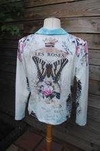 Jasje offwhite/ aqua Missy mt XL Vaste prijs, Blauw, Maat 46/48 (XL) of groter, Missy, Ophalen of Verzenden