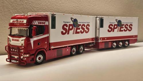 WSI scania combi spiess, Hobby en Vrije tijd, Modelauto's | 1:50, Zo goed als nieuw, Bus of Vrachtwagen, Wsi, Ophalen of Verzenden