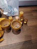 Okergele woonaccessoires, Ophalen of Verzenden, Zo goed als nieuw, Zwart, Vierkant