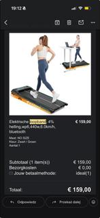 Loopband 2 x gebruikt dus zo goed als nieuw!!!, Sport en Fitness, Tafeltennis, Ophalen of Verzenden, Zo goed als nieuw, Tafel Outdoor