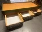 Handgemaakt massief houten bed 80x190 met 3 schuifladen, Huis en Inrichting, Ophalen, Gebruikt, Eenpersoons, 190 cm of minder