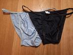 2 tanga/slips maat M, Kleding | Heren, Ondergoed, Verzenden, Zwart, Slip