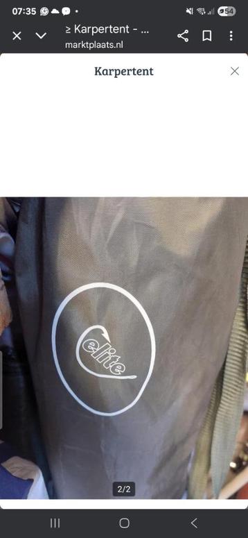 Karpertent beschikbaar voor biedingen