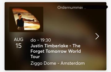 Justin Timberlake the Forget tomorrow tour 2 tickets