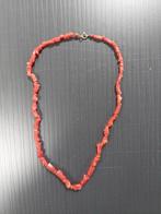 Vintage Koraal Ketting, Sieraden, Tassen en Uiterlijk, Kettingen, Ophalen of Verzenden, Gebruikt, Rood, Steen of Mineraal