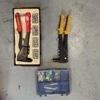 Popnageltangen met diverse popnagels, Ophalen, Gebruikt