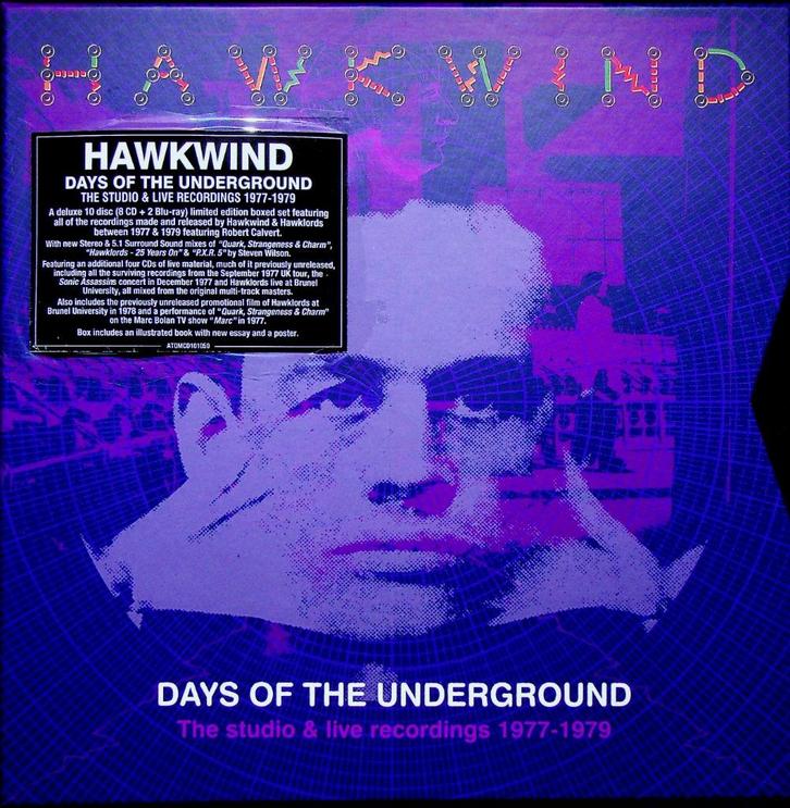 Hawkwind - Days of the Underground 8CD/2Bluray Box Set, Cd's en Dvd's, Cd's | Rock, Zo goed als nieuw, Alternative, Ophalen of Verzenden