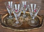 4 vintage Martini glazen, Ophalen of Verzenden