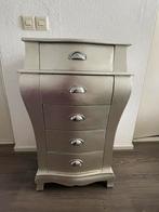 Vintage grijs kastje, Ophalen, 50 tot 100 cm, Zo goed als nieuw, Minder dan 100 cm