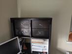 Ikea Kallax kast + Lagkapten bureau, Ophalen, Zo goed als nieuw, Bureau