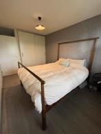 IKEA Gjöra Bed 160x200 + Lattenbodem + Matras MOET WEG, Ophalen, Gebruikt, Bruin, Tweepersoons