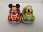 Disney auto mickey en pluto, Verzamelen, Ophalen of Verzenden, Mickey Mouse, Zo goed als nieuw, Beeldje of Figuurtje